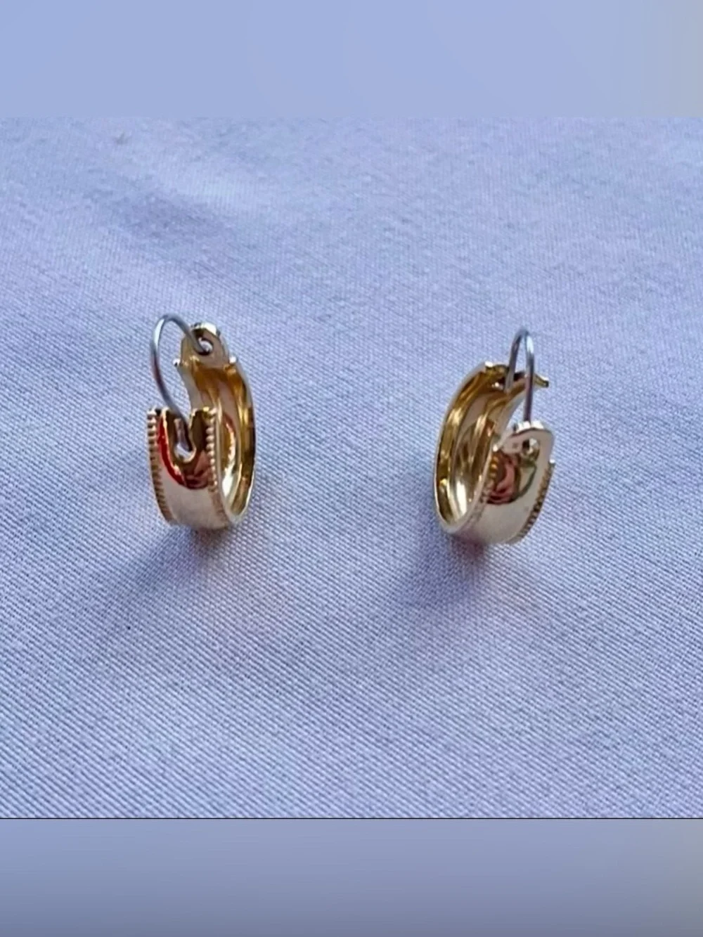 Gold-Tone Huggie Earrings - Picture 3 of 6
